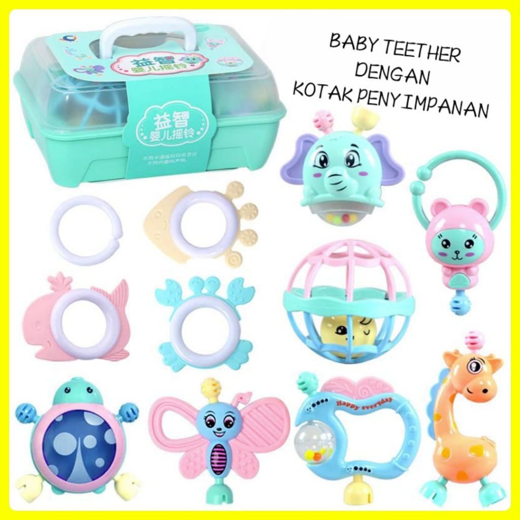 Jual SBY Babyset 11pcs Mainan Shake Teether Kids Toys Perkembangan Anak