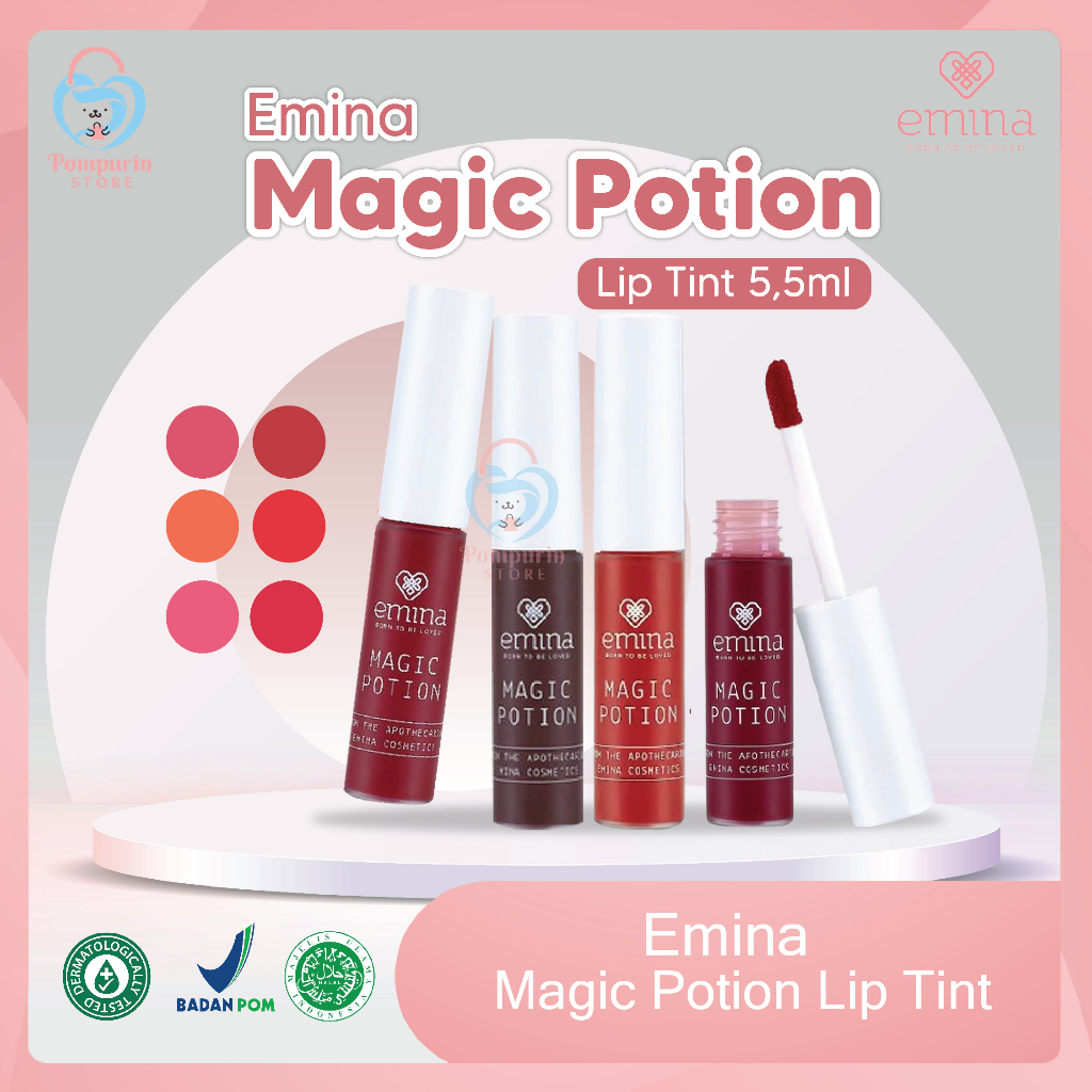Jual Emina Magic Potion Lip Tint 5,5ml Original BPOM Shopee Indonesia