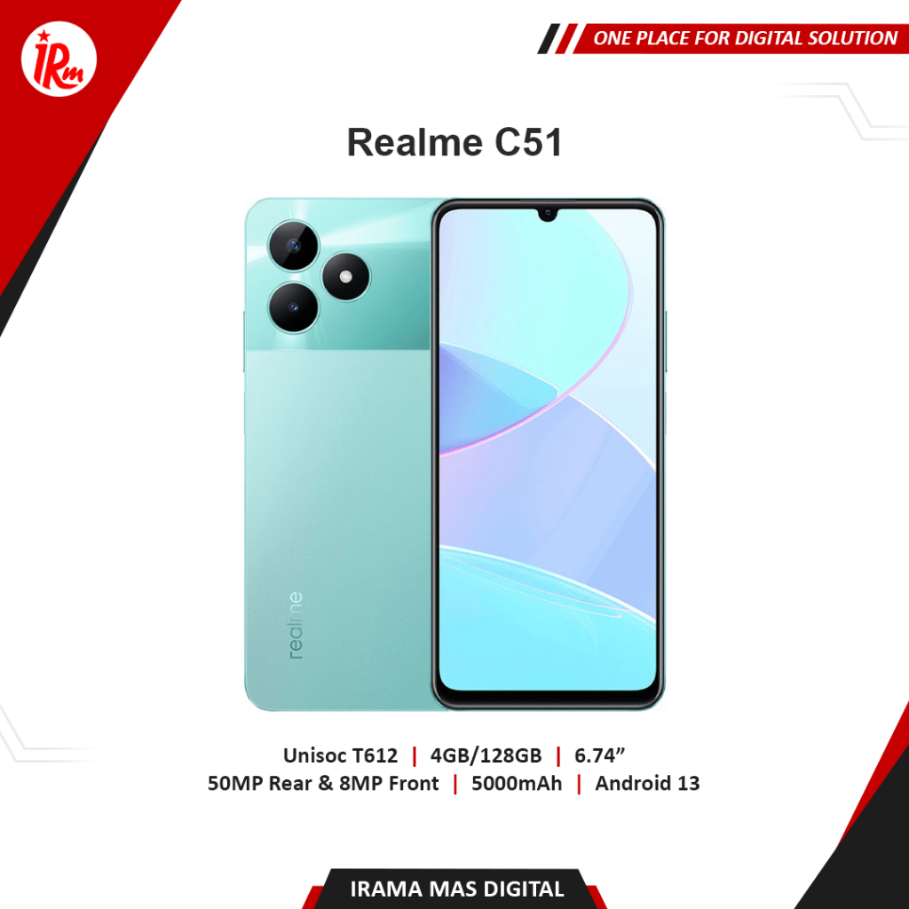 Jual REALME C51 - 4GB/128GB (Black, Green) | Shopee Indonesia