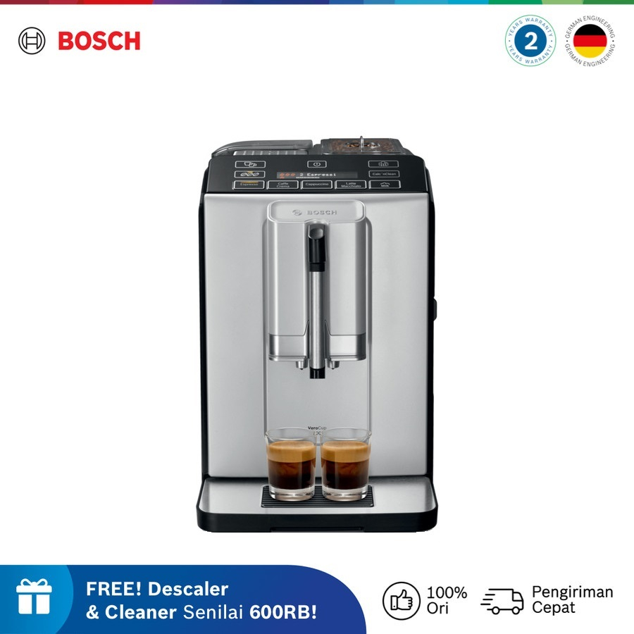 Jual Bosch TIS30321RW fully automatic coffee machine verocup 300 silver