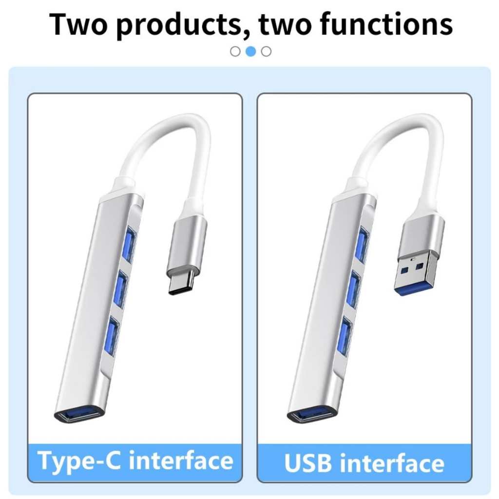 Jual C-809 USB 3.0 Hub TIPE C Adapter Usb 4 in 1 + packing to USB ...