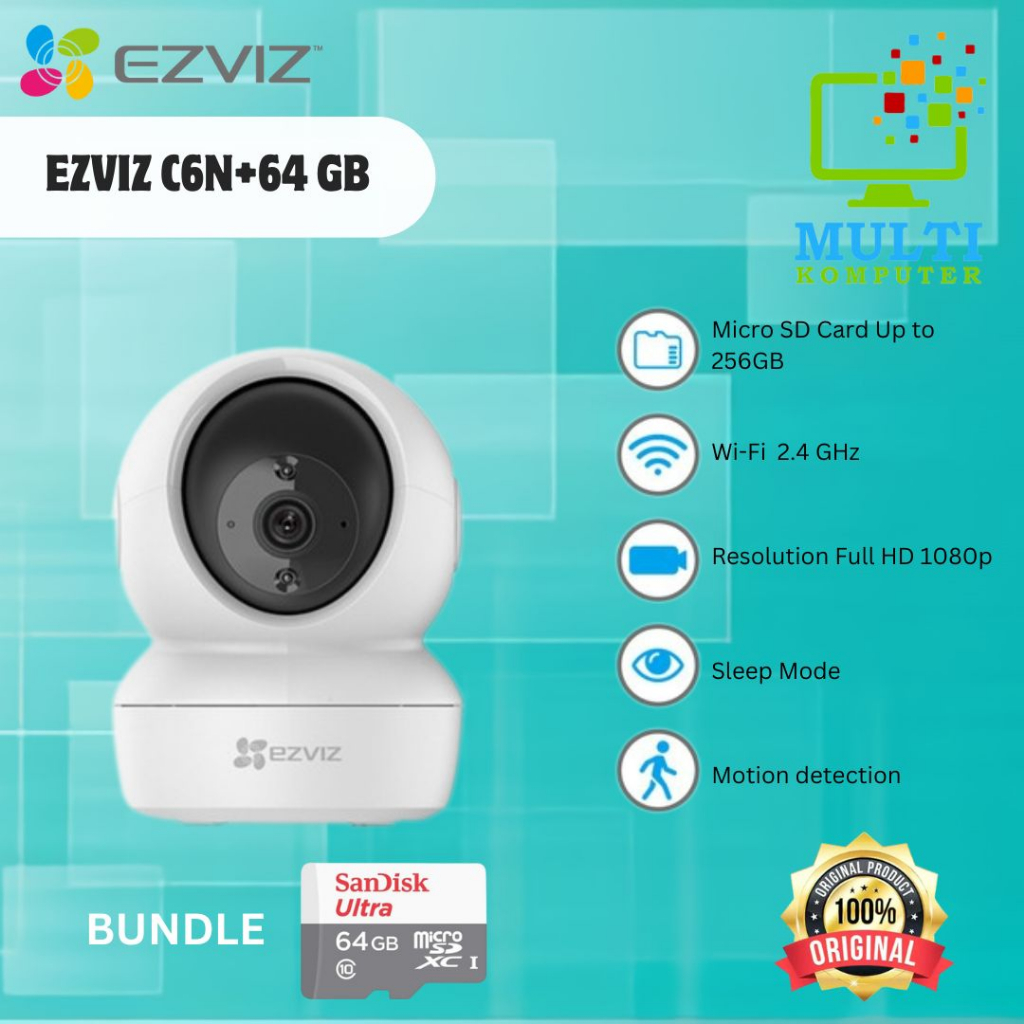 Jual Camera Ezviz C6N Smart Wifi Pan Tilt Camera 1080p Garansi Resmi ...