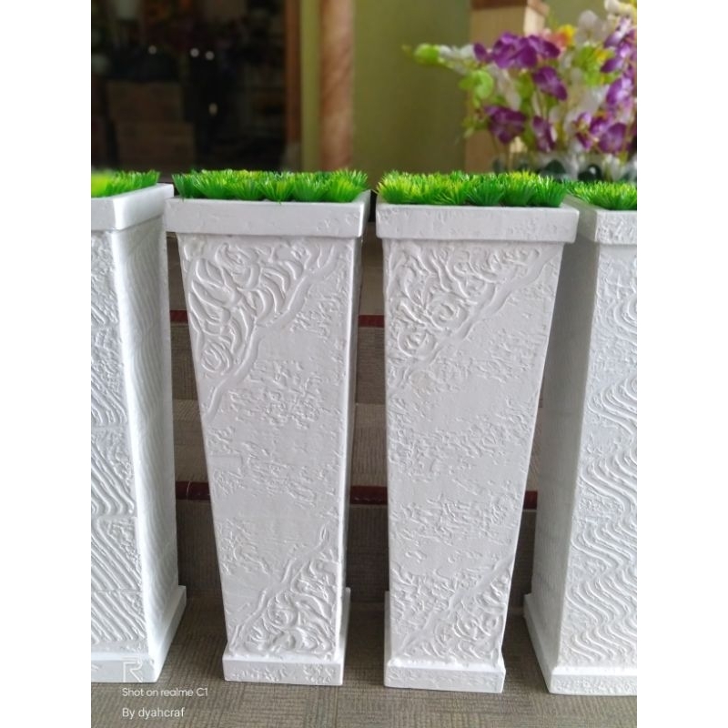 Jual POT#VAS BUNGA LEGKAP DGN BUSA DAN RUMPUT REAL PRODAK FREE BABEL ...
