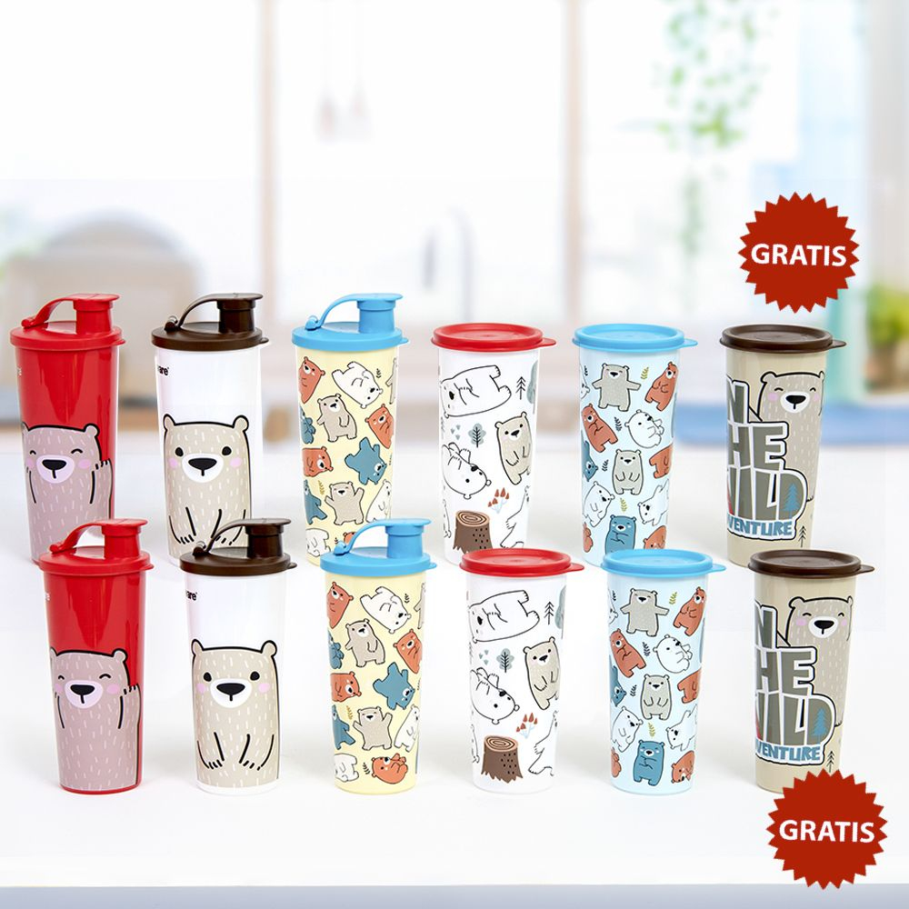 Jual Tupperware Bear Tumbler 470ml ECER 1pcs | Shopee Indonesia