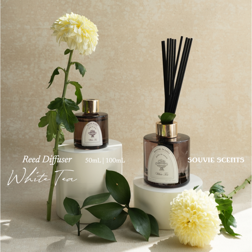 Jual Reed Diffuser Set | White Tea Aromaterapi Pengharum Ruangan 100mL ...