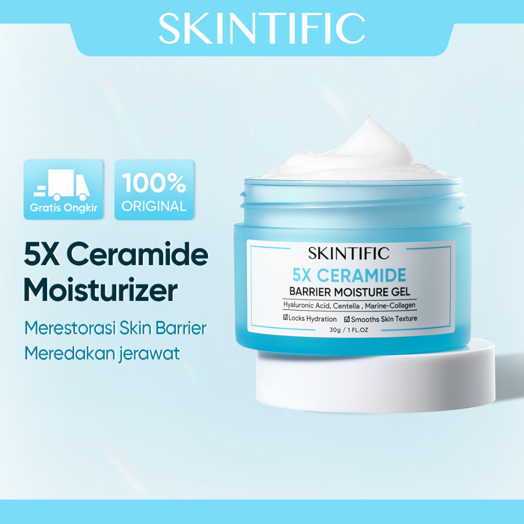 Jual BPOM SKINTIFIC 5X Ceramide Moisture Gel 30g pelembab wajah facial