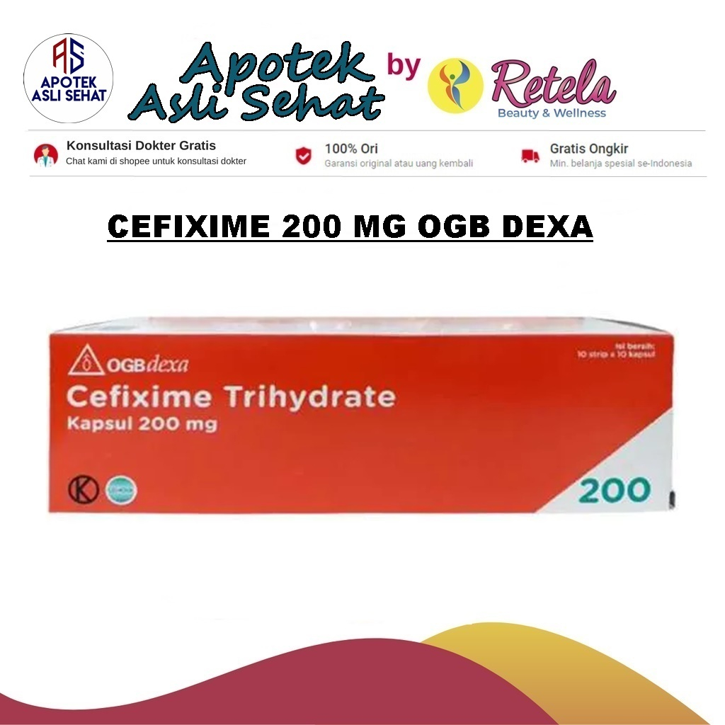 Jual Cefixime Mg Ogb Dexa Box Tablet Shopee Indonesia