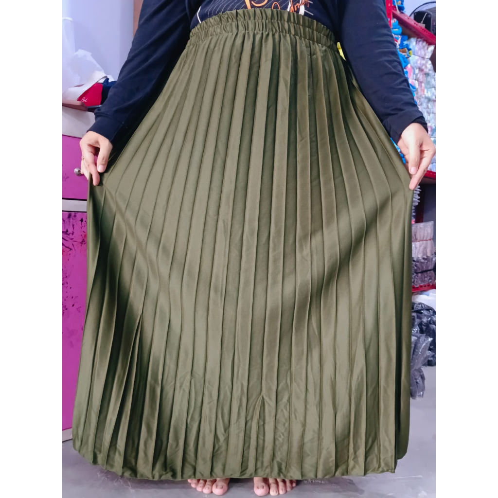 Jual ROK PLISKET JUMBO Rok Plisket Hyget Ukuran Jumbo Super Premium Rok ...