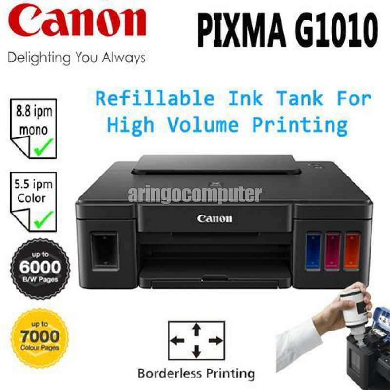 Jual Printer Canon Pixma G1010 - Print Only InkTank | Shopee Indonesia