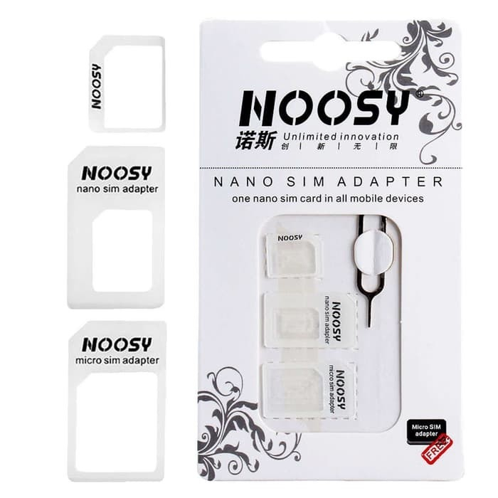 Jual SIM Card Adapter 3 in 1 (Micro, Nano, Mini) | Shopee Indonesia