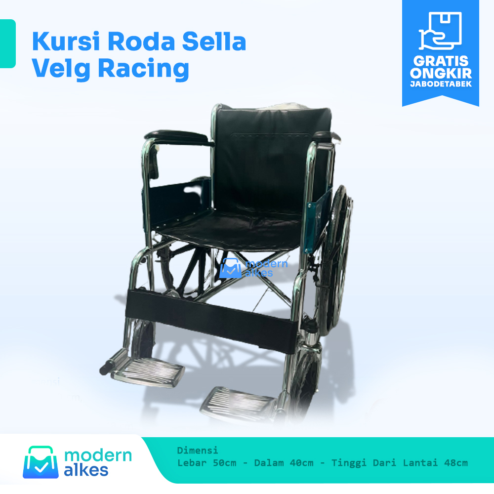 Jual Kursi Roda Sella Velg Racing Kursi Roda Lipat Travelling Sella Shopee Indonesia