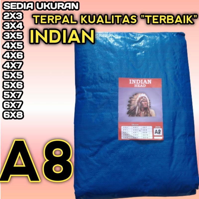 Jual TERPAL PLASTIK A8 MERK INDIAN DIJAMIN AWET !!! TERPAL PLASTIK ...