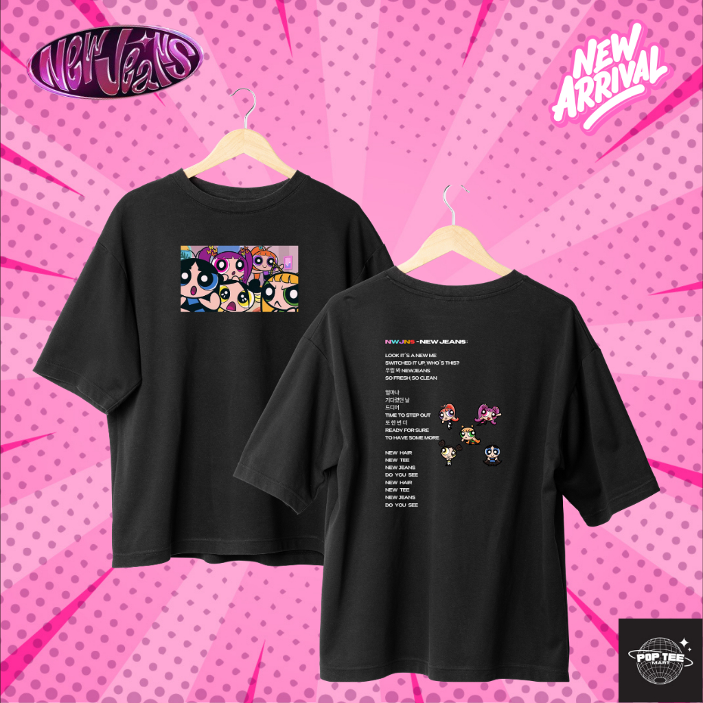 T-shirt Unisexe NewJeans KPop Limité | Taille S à 3XL | 100% Coton, Personnalisable | Collection Fan