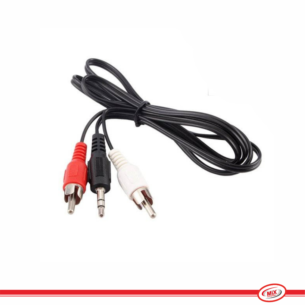 Jual Kabel Audio RCA AV to Jack Mini stereo 3.5 Aux 1.5 Meter | Shopee ...