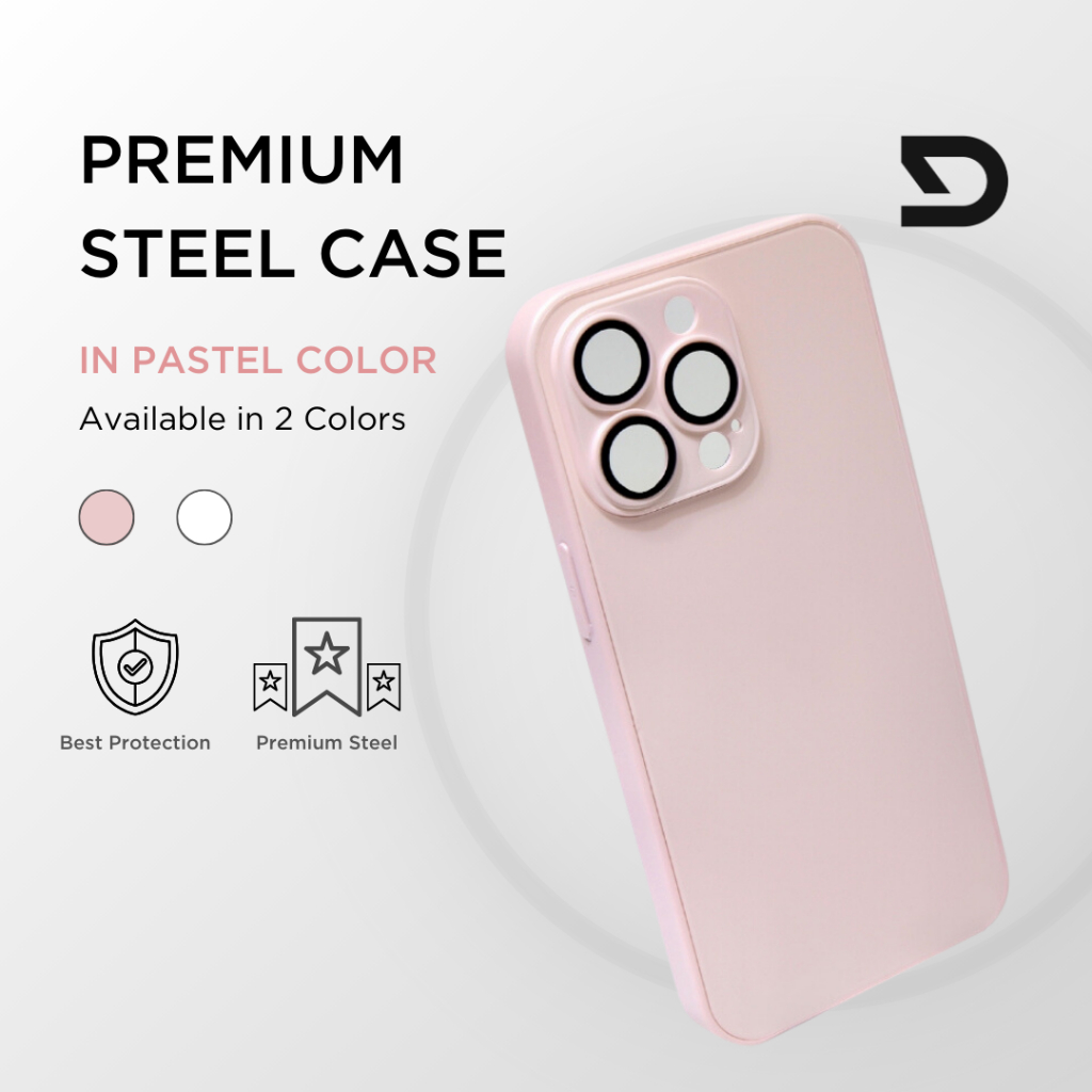 Jual Case iPhone 11 12 13 14 15 Pro Max (Pastel Color) with Lens ...