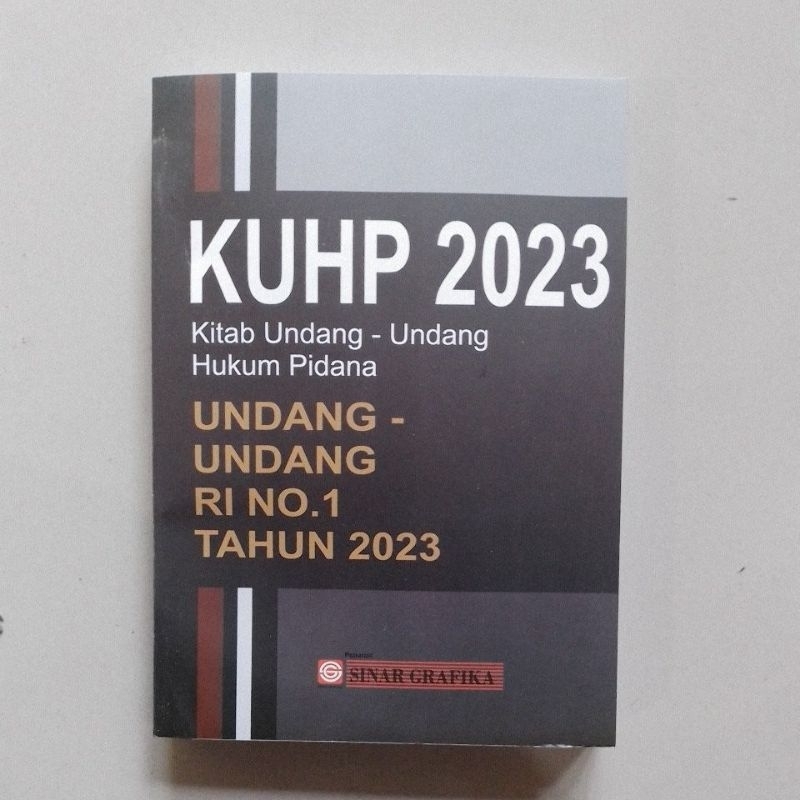 Jual KUHP 2023 Kitab UNDANG - UNDANG HUKUM PIDANA ,UNDANG - UNDANG RI ...