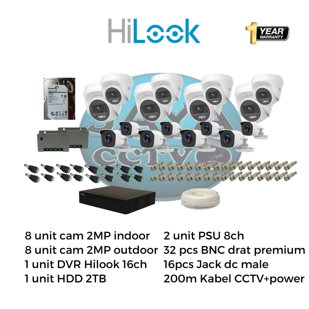 Jual Paket Cctv Hilook Channel Shopee Indonesia