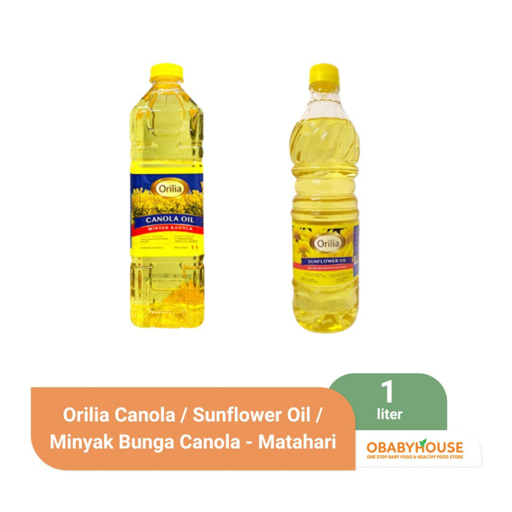 Jual Orilia Canola /Sunflower Oil / Minyak Bunga Canola Matahari 1 L Shopee Indonesia