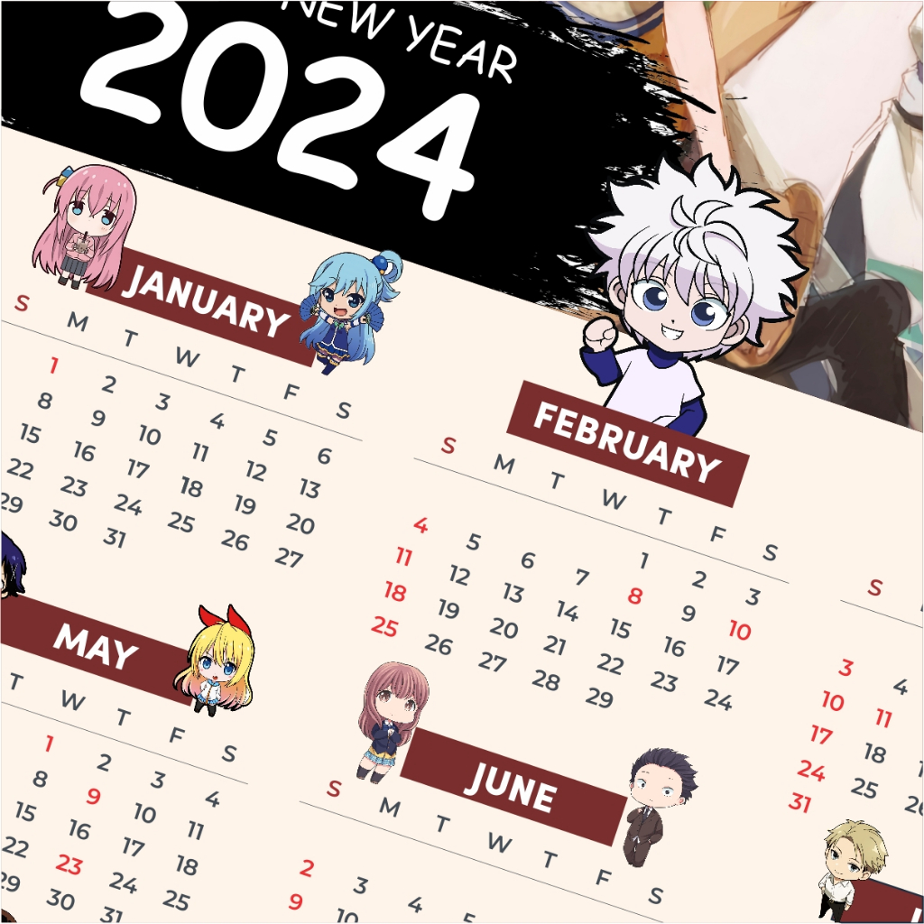 2024 Calendar Anime Released Date Cassi Cynthie
