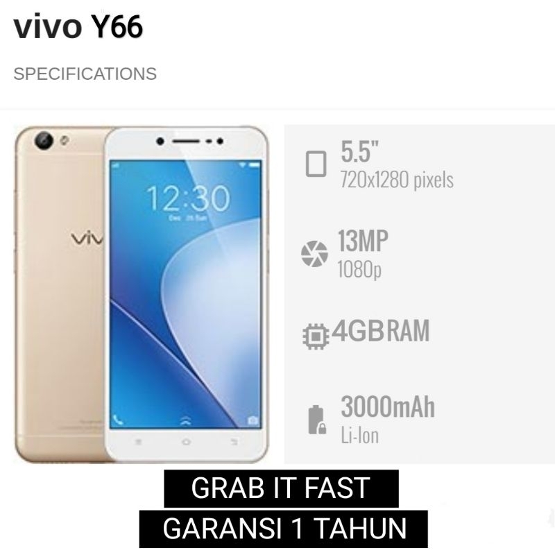 Jual Vivo HP Y66 Terlengkap & Harga Terbaru Juli 2026 | Shopee Indonesia