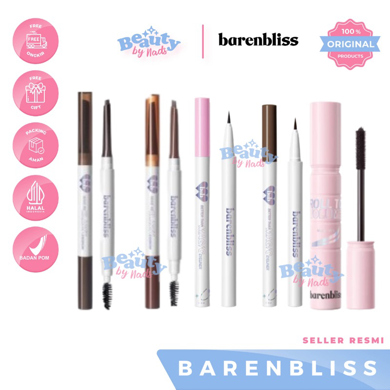 Jual [READY] BARENBLISS EYE BROW EYE LINER MASCARA EYES ON ME EASY