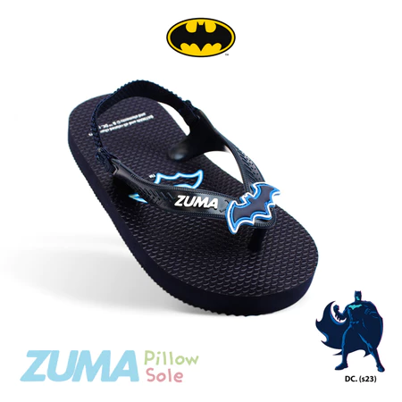 Zuma Baby Batman 1 Blue, Sandal Jepit Bayi Karet Tali Belakang, Biru