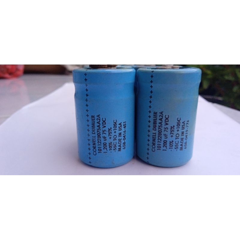 Jual elco 75v 1.200uf/micro farad merek Cornell dubilier(2bautan ...
