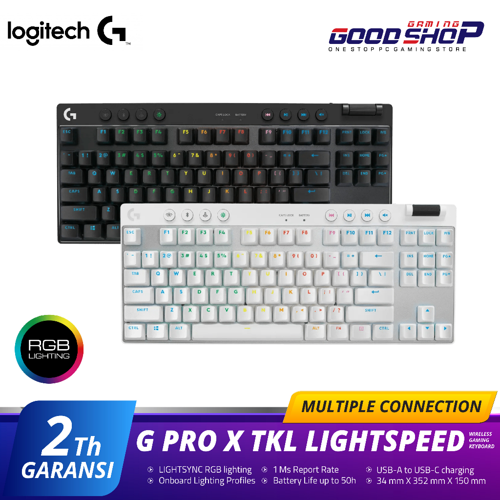 Jual Logitech G PRO X TKL LIGHTSPEED Keyboard Gaming Wireless Shopee
