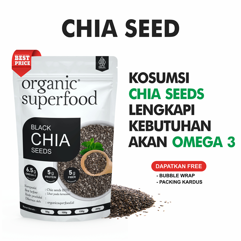 Jual Black Chia Seed Premium Original Mexico Diet Organic | Shopee ...