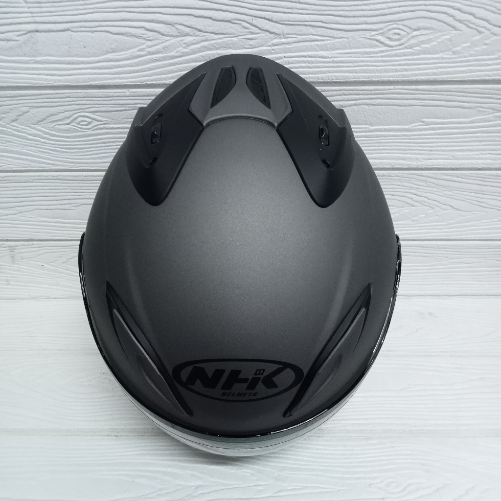 Jual NHK R6 Solid Grey Doff Helm Half Face Polos | Shopee Indonesia