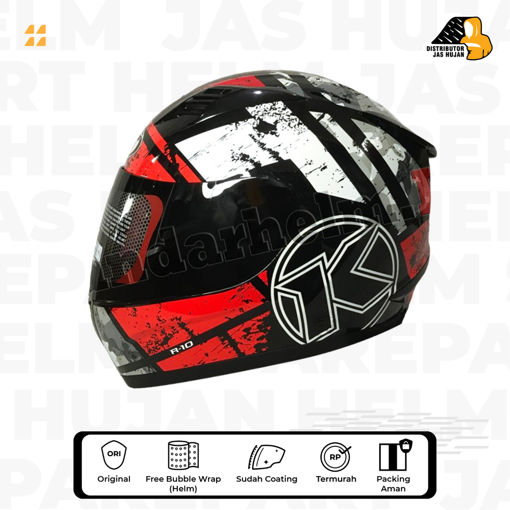 Jual Helm KYT R 10 #3 Smoke Red (Original) | Shopee Indonesia