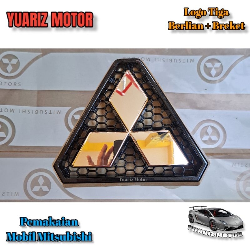 Jual Logo Tiga Berlian Mitsubishi Original Emblem Logo Tiga Berlian