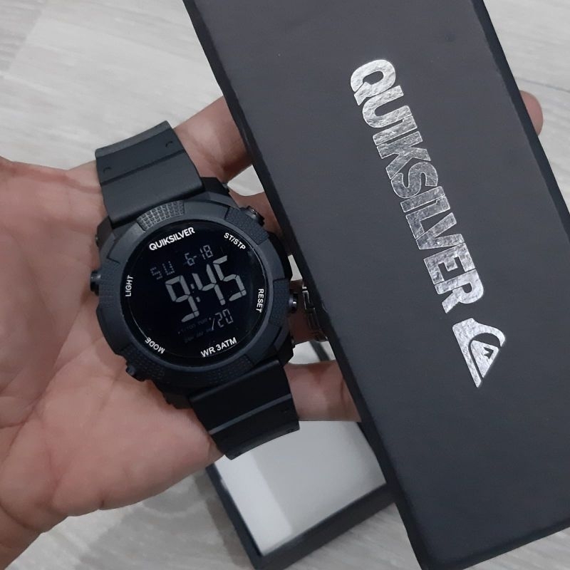 Jual jam tangan Quiksilver digital tahan air water resistance Shopee