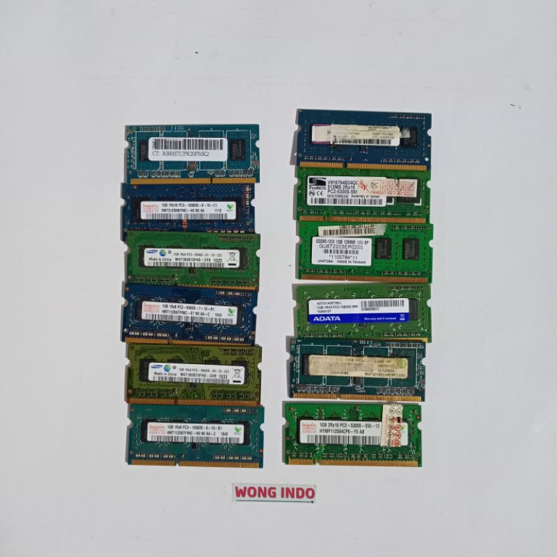 Jual Memory RAM soddim laptop 1GB DDR2 DDR3 | Shopee Indonesia