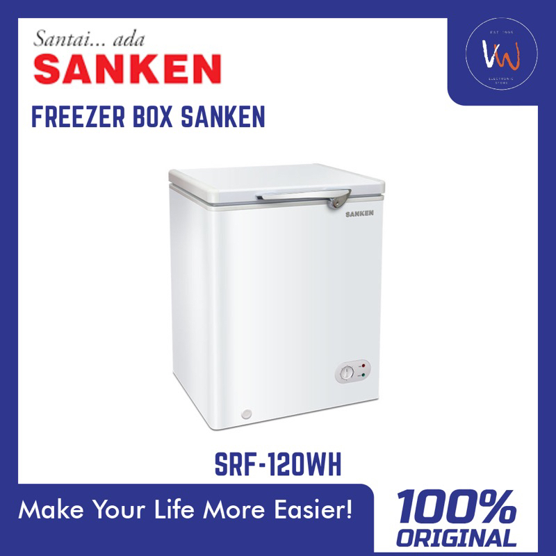 Jual Freezer Box Sanken SRF120WH / Freezer Box Daging / Freezer Box