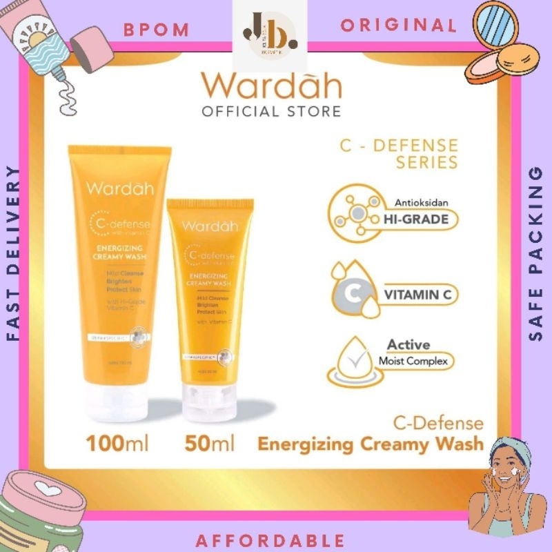 Wardah c store defense face wash