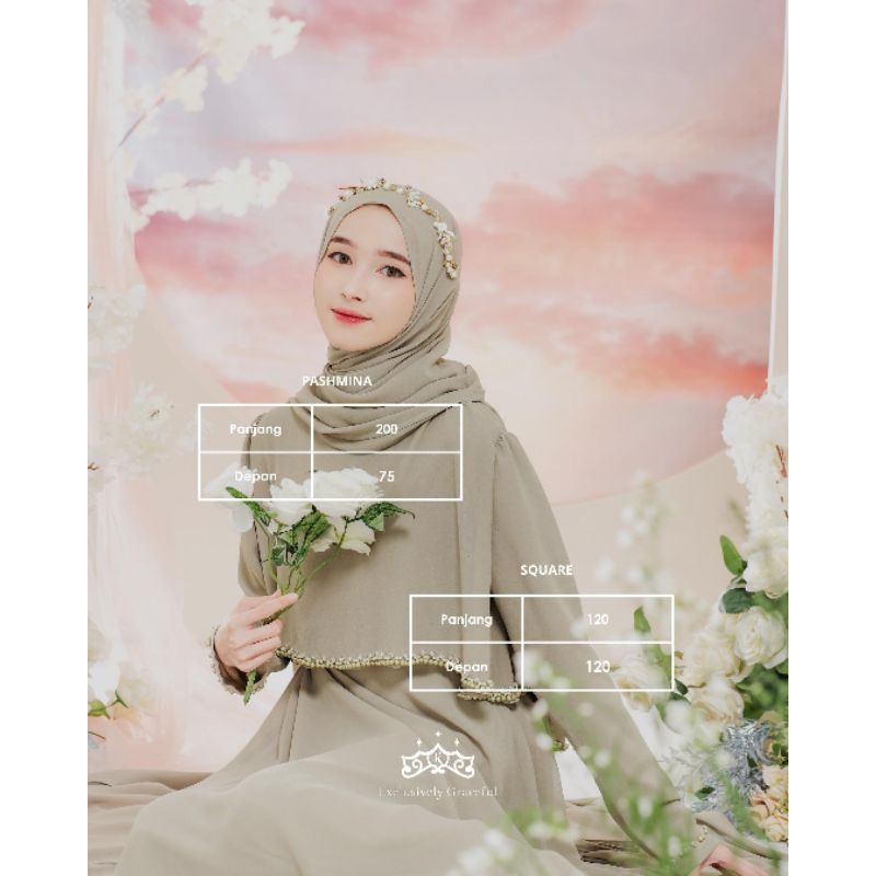 Jual Hijab Pashmina Square Ceruty Dress by Kazami Store | Shopee Indonesia