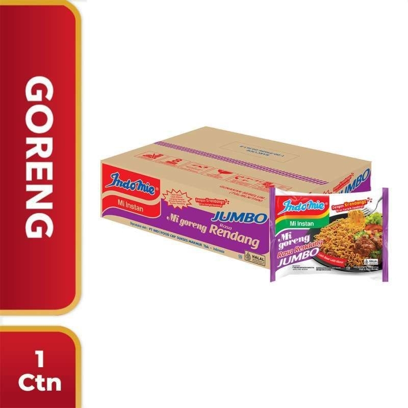 Jual INDOMIE GORENG JUMBO RENDANG 1 DUS | Shopee Indonesia