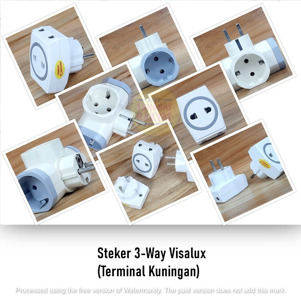 Jual Steker/Colokan T Cabang 3 Terminal Kuning SNI | Shopee Indonesia
