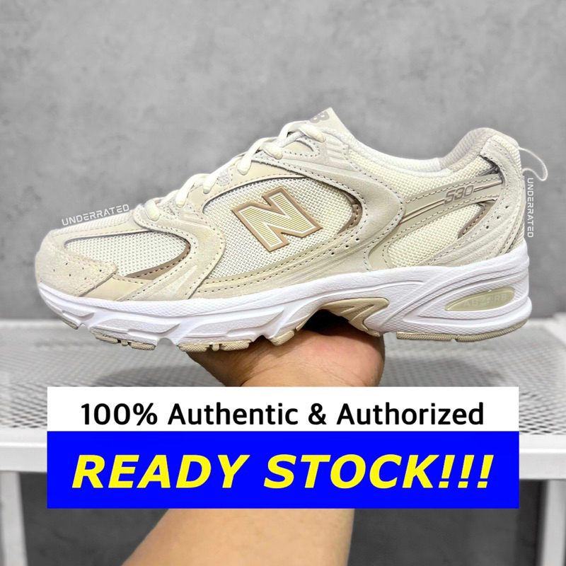Jual New Balance 530 Sea Salt Moonbeam Timber wolf MR530OW (100 Authentic) Shopee Indonesia