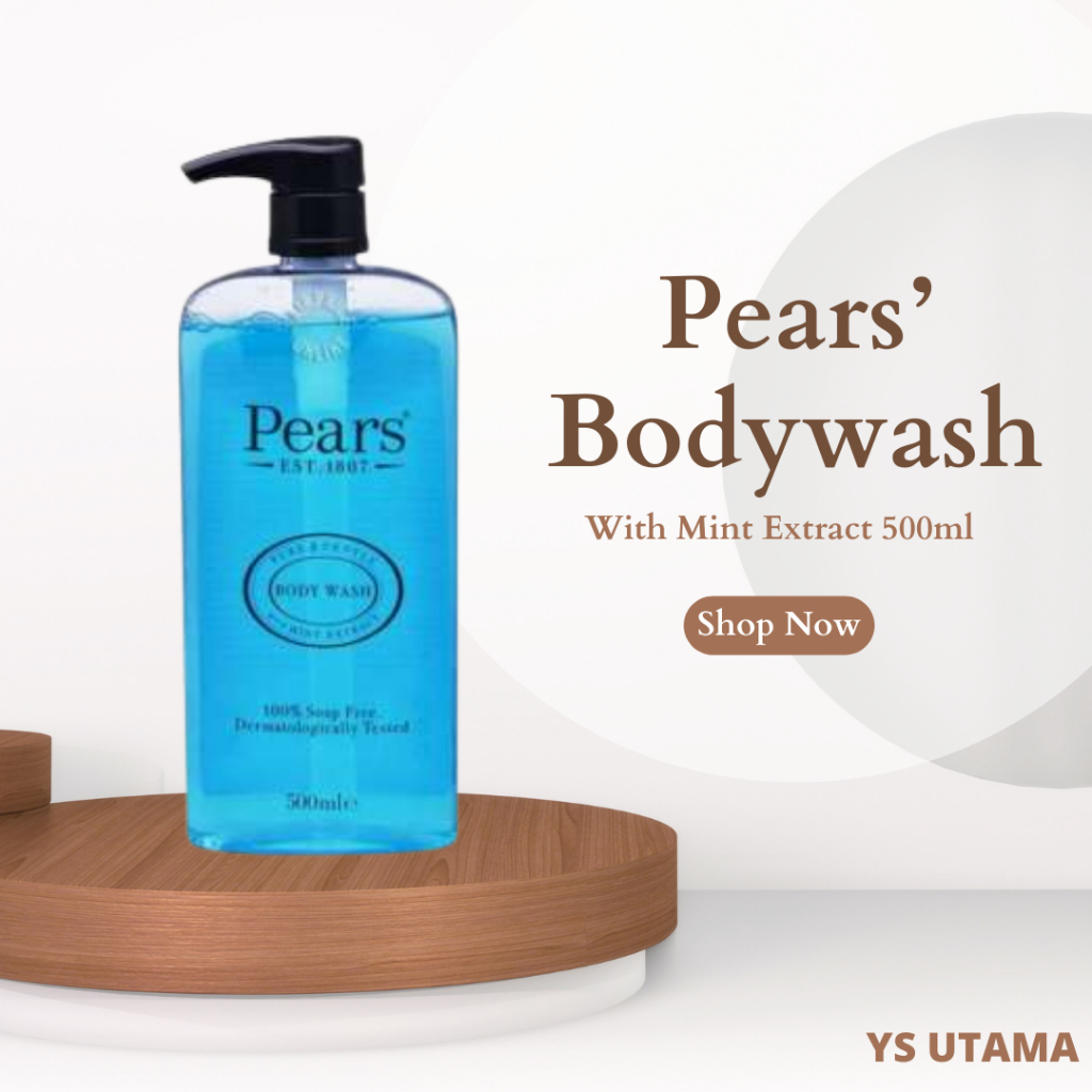 Jual Pears Pure & Gentle Body wash Mint Extract ,500ml | Shopee Indonesia