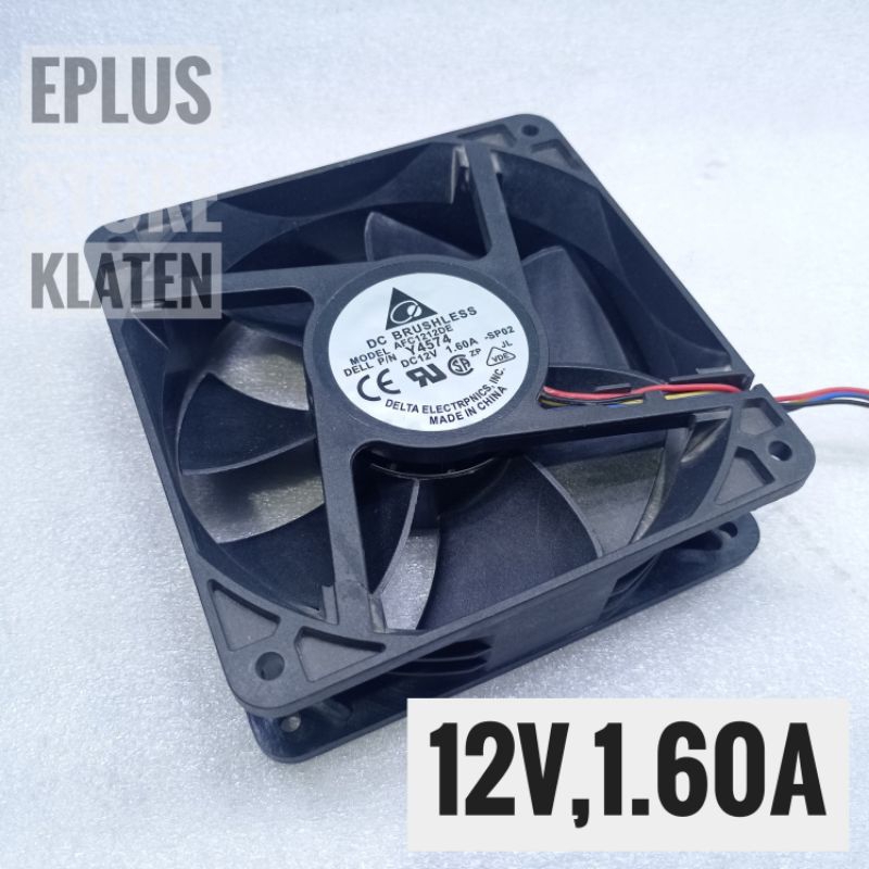Jual Kipas Fan Dc 12cm 12V 1.60A Delta fan Mining PC Rig Bitmain Kp304 ...