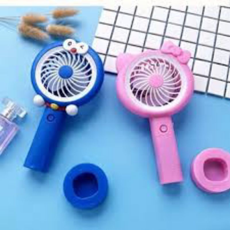 Jual Kipas mini LED/ kipas mini Doraemon& hello Kitty/kipas mini ...