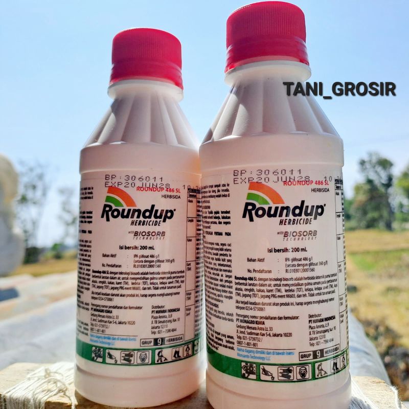 Jual 100 Ori Roundup 486sl 200ml Kemasan Pabrik Herbisida Sistemik