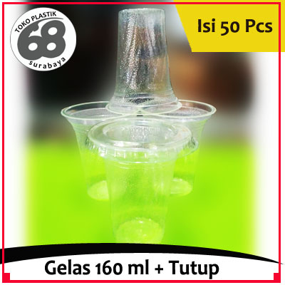 Gelas Plastik Ager-Ager / Ice Cream 160 ML Bening