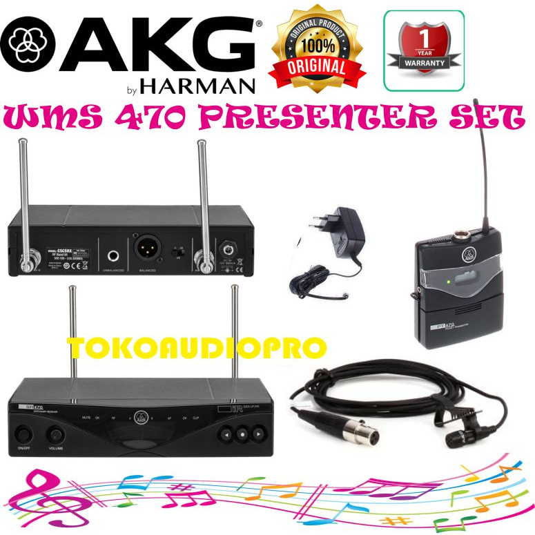 Jual AKG WMS470 Presenter Set Wireless Microphone System Jual AKG WMS470 Presenter Set Wireless Microphone System