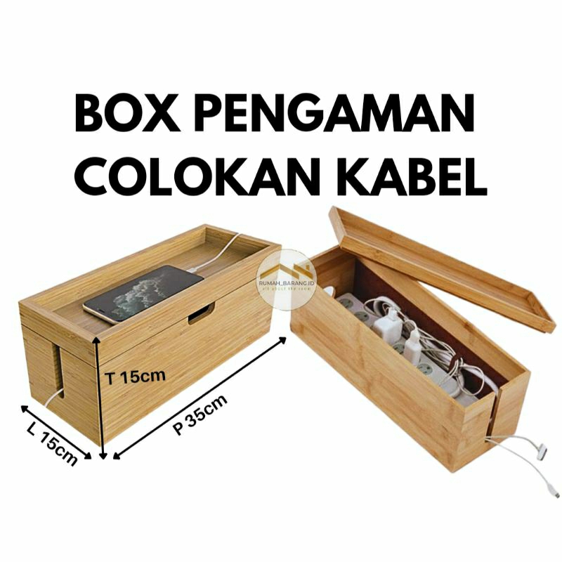 Jual BOX PENGAMAN KABEL / KOTAK KAYU PENGAMAN COLOKAN / BOX TEMPAT ...