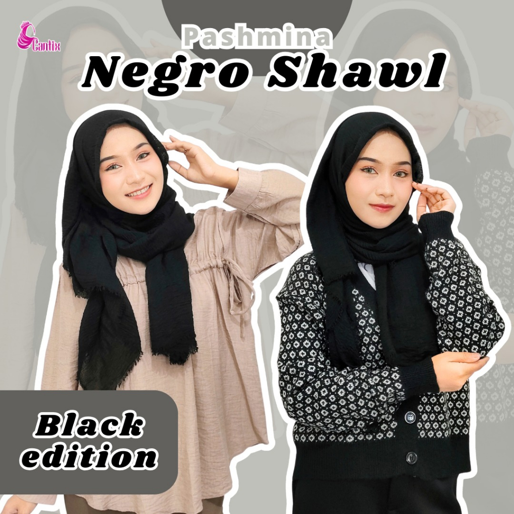 bahan pashmina crinkle shawl