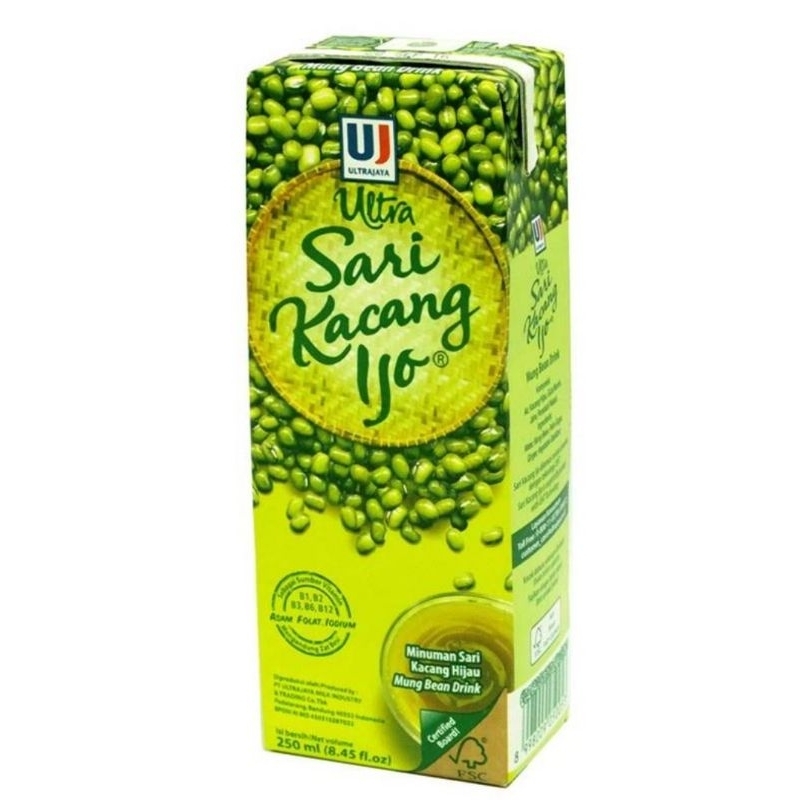 Jual Ultra Sari Kacang Hijau 250 Ml Shopee Indonesia