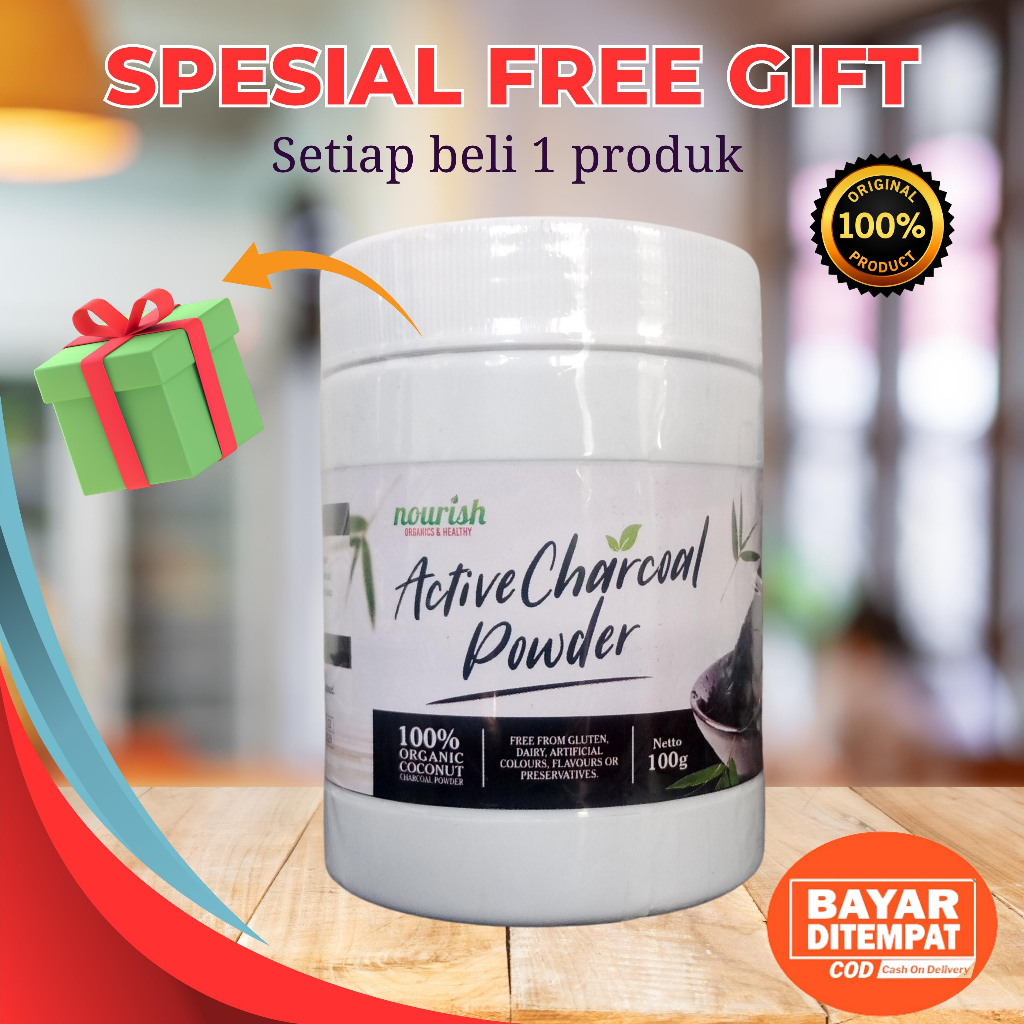 Jual ACTIVATED CHARCOAL POWDER / Bubuk Arang Aktif / Bubuk Arang Bambu ...